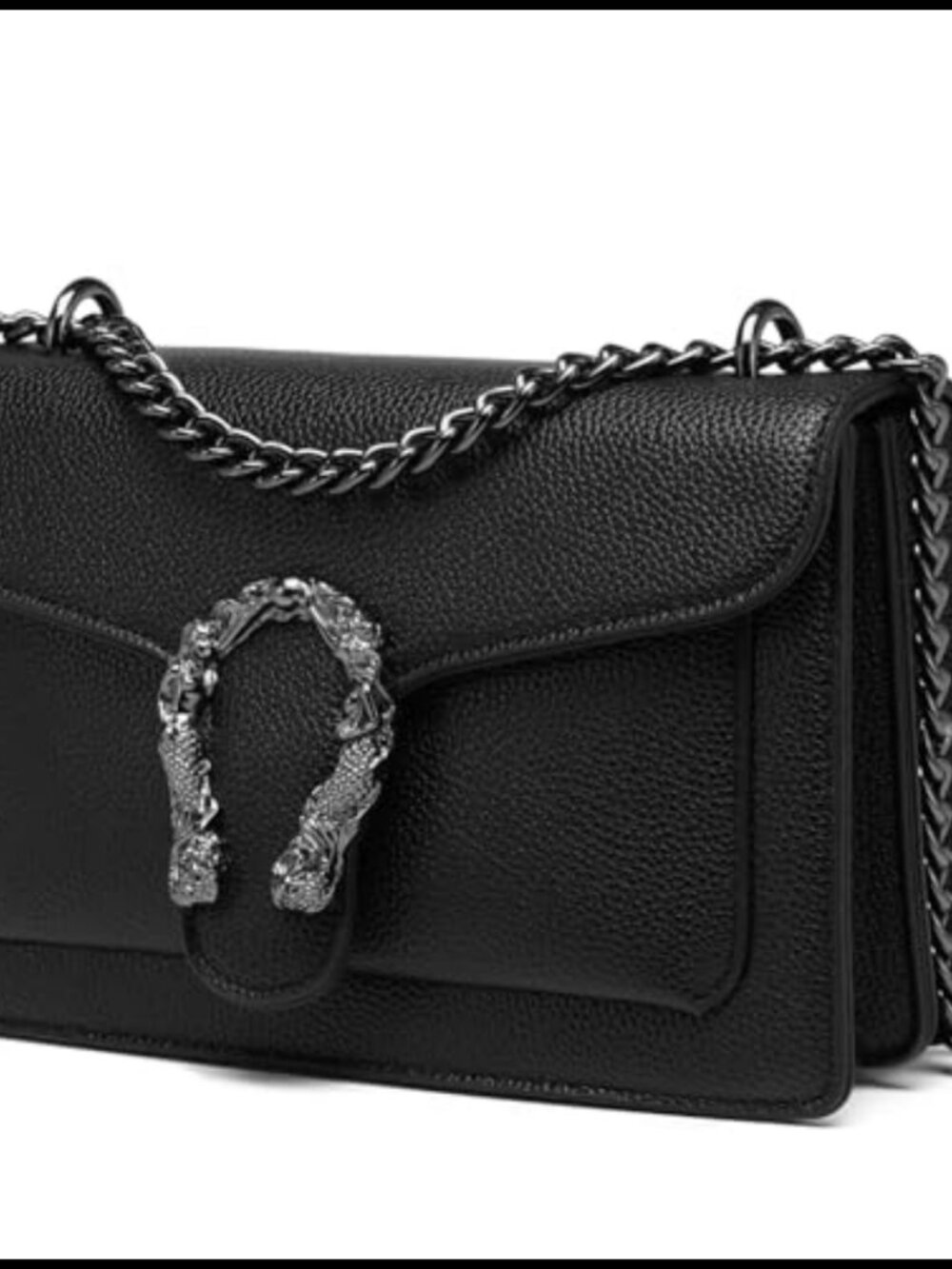 Quilted Crossbody Bag PU Leather Chain Strap Small Handbag Purse